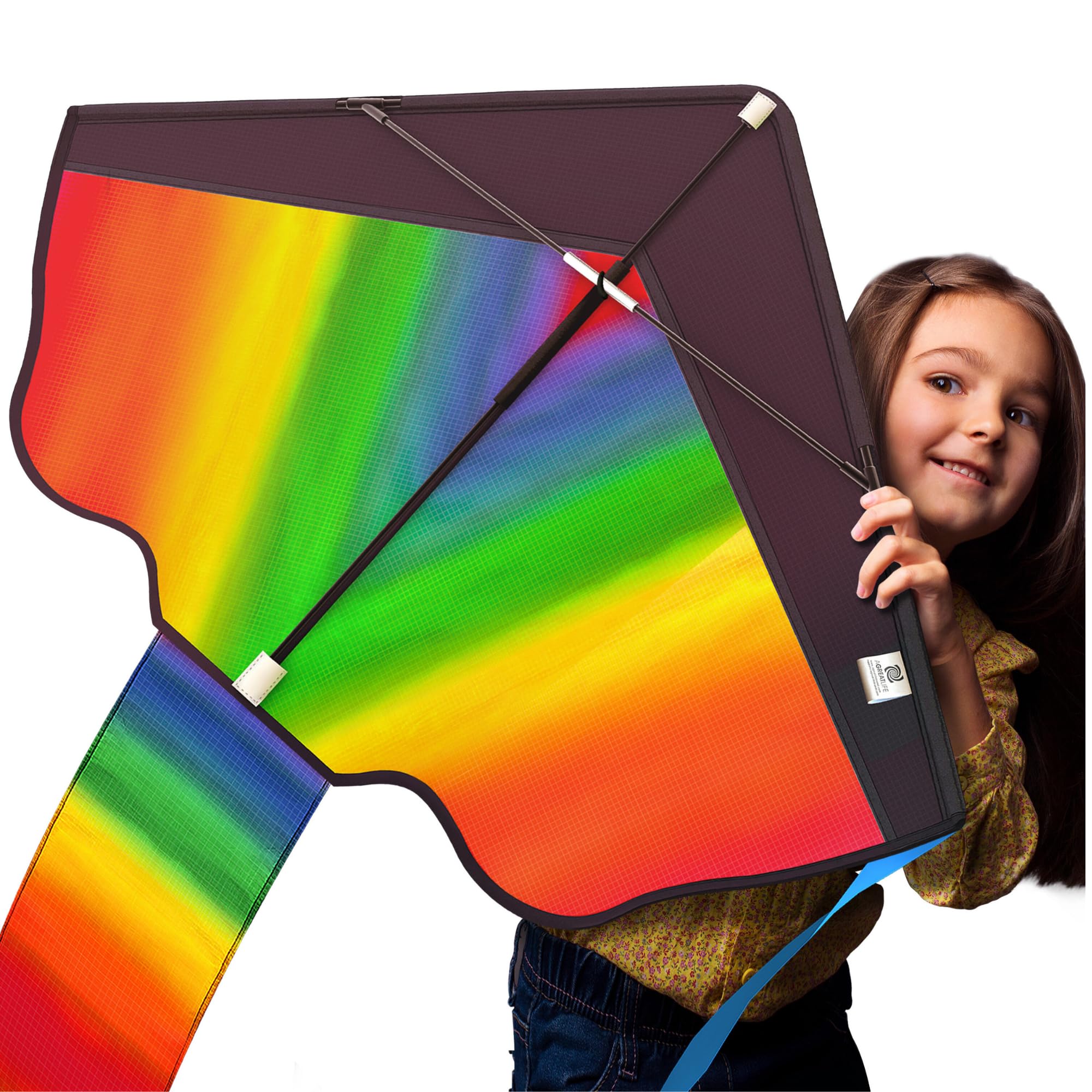 Algopix Similar Product 16 - Famos Rainbow Kite for Kids and Adults