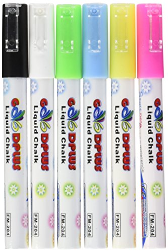 Algopix Similar Product 19 - Displays2go Set of 6 Liquid Chalk Wet