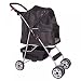 Algopix Similar Product 17 - Black 4 Wheels Pet Stroller Cat Dog