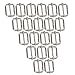 Algopix Similar Product 12 - Metal Triglides Slides 25mm Webbing