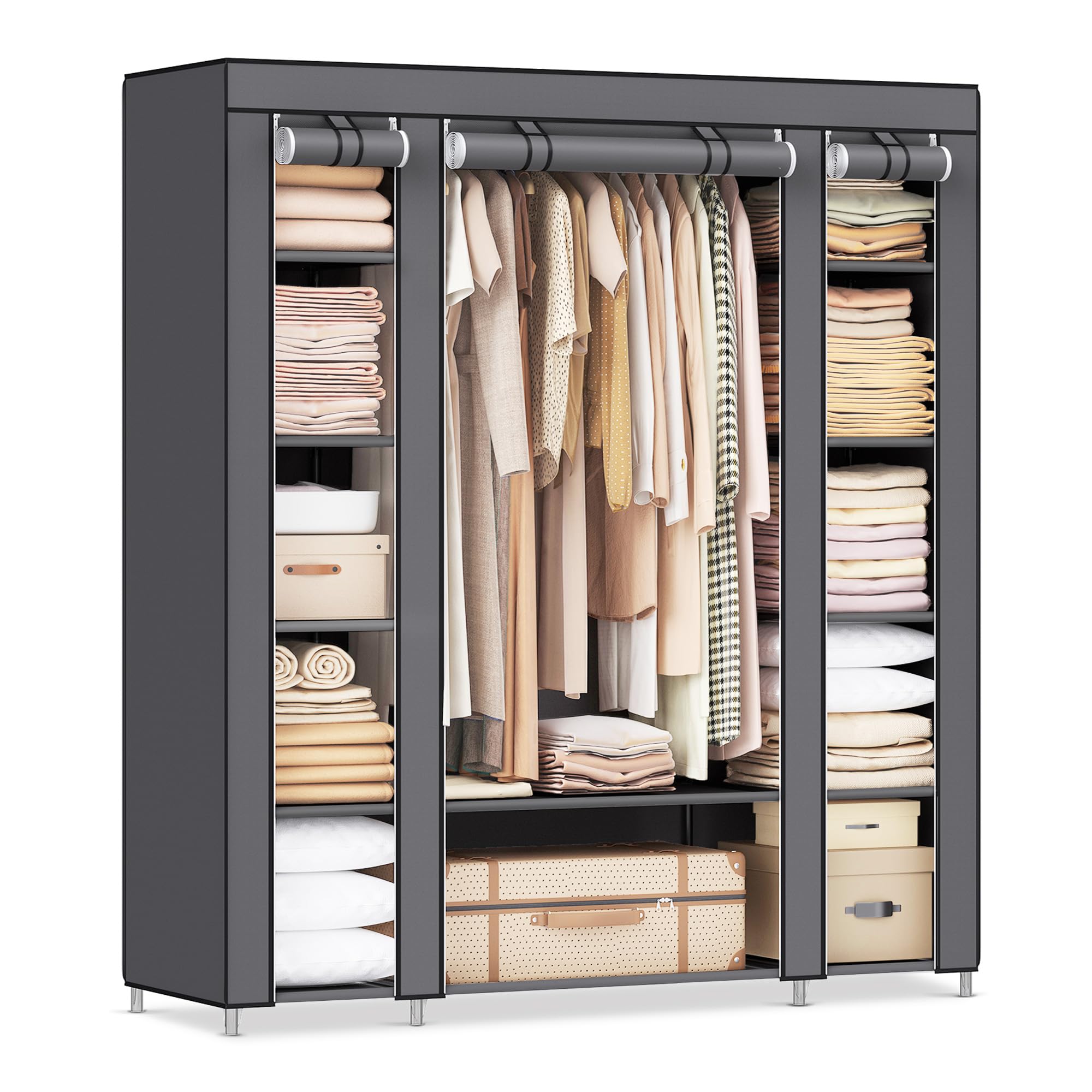 Algopix Similar Product 18 - SONGMICS Closet Wardrobe Portable