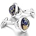 Algopix Similar Product 12 - LBFEEL Really Spins Rhodium Plated Blue