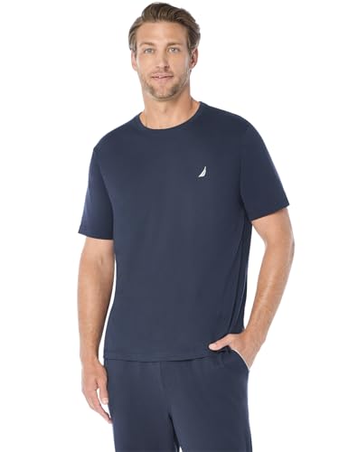 Algopix Similar Product 16 - Nautica Mens Anchor Crew Neck Sleep