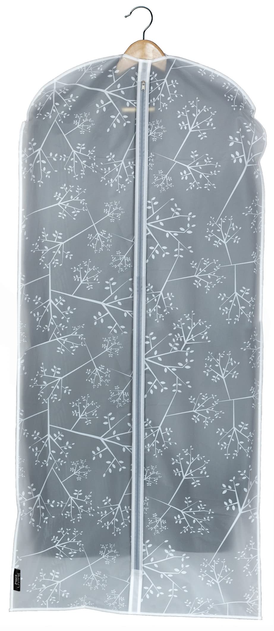 Algopix Similar Product 3 - Domopak White Leaf Breathable Dress Bag