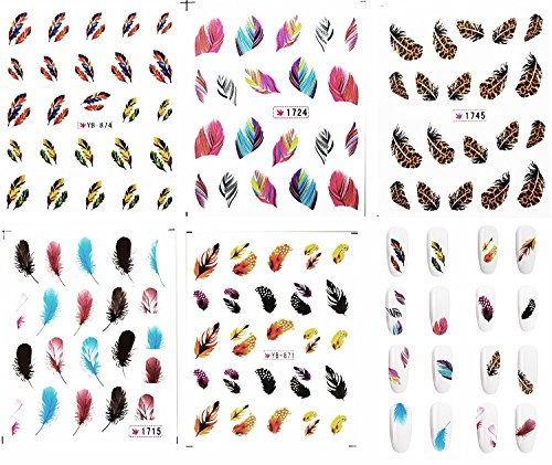 Algopix Similar Product 15 - Beaute Galleria 5 Sheets Nail Art Water