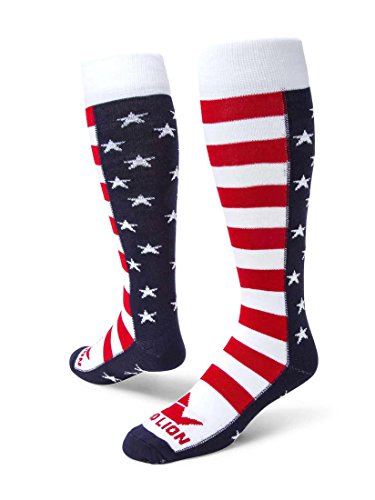 Algopix Similar Product 7 - Red Lion Brave Patriotic Knee High