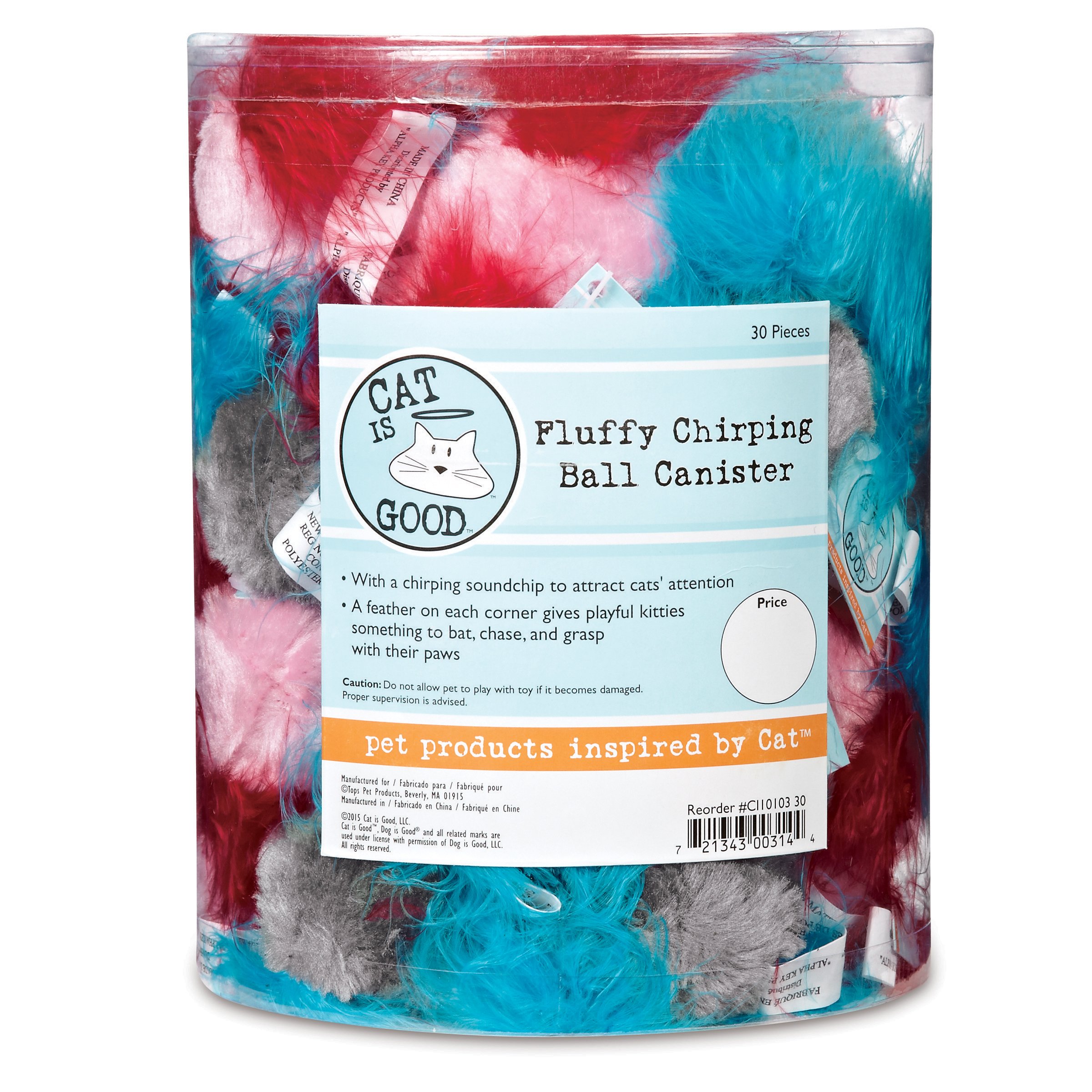 Algopix Similar Product 16 - Cat Is Good 30 Piece Fluffy Chirping