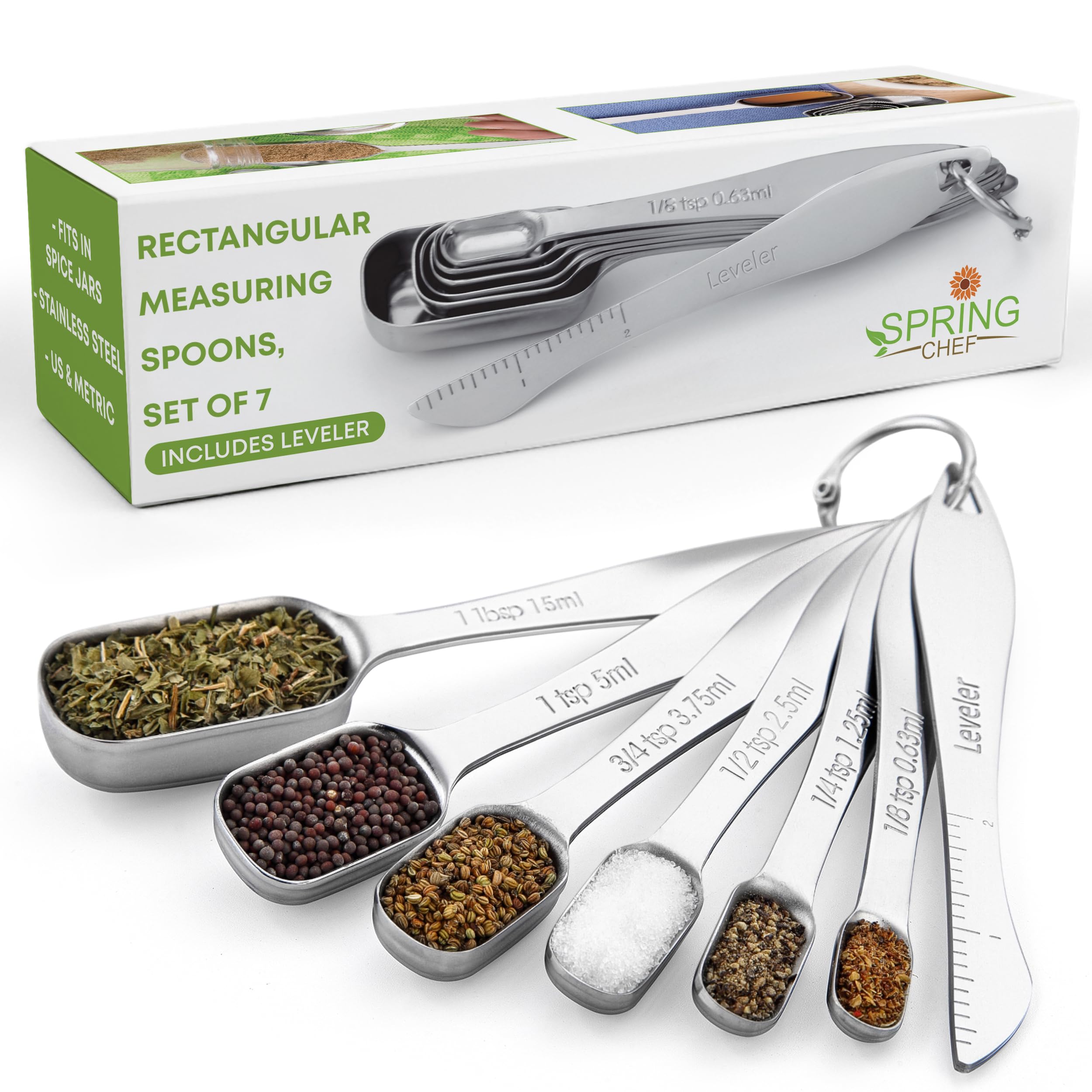 Algopix Similar Product 3 - Spring Chef Stainless Steel Measuring