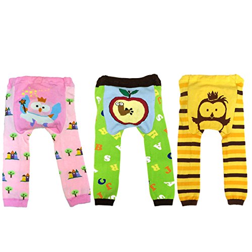 Algopix Similar Product 6 - Dabuyu Baby Leggings Set of 3