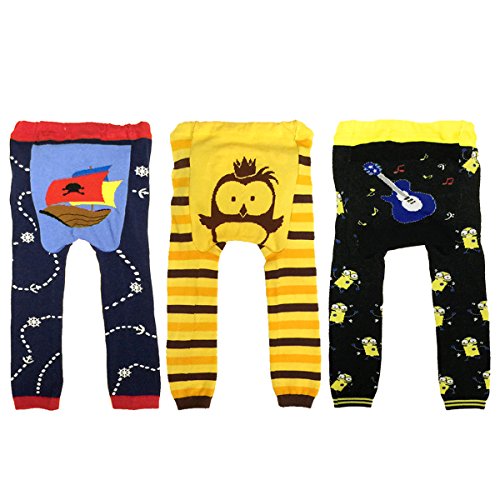 Algopix Similar Product 20 - Dabuyu Baby Leggings Set of 3