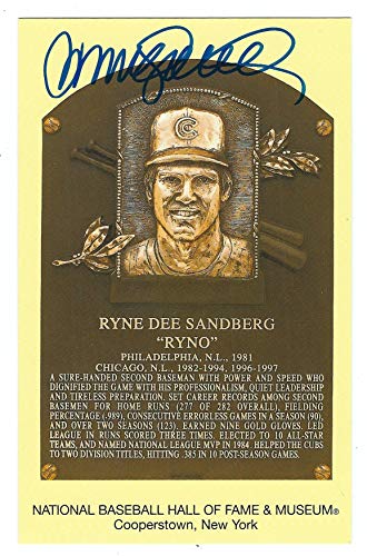 Algopix Similar Product 9 - Autographed Ryne Sandberg Hall of Fame