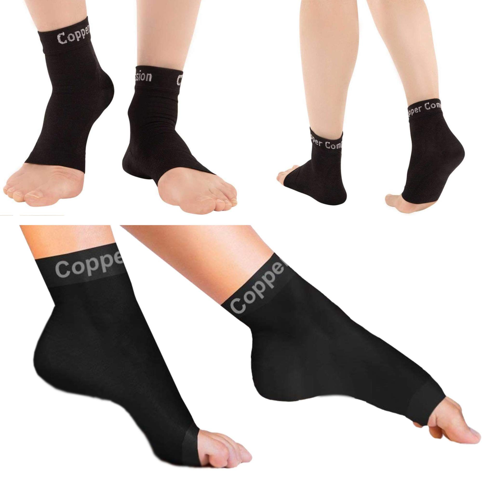 Algopix Similar Product 3 - Copper Compression Foot Sleeves 