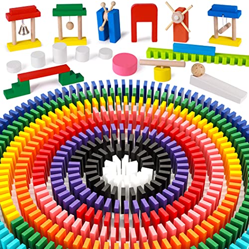 Algopix Similar Product 15 - Lewo 1000 PCS Dominoes Set for Kids
