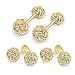 Algopix Similar Product 16 - Solid Double Twist Love Knot Cuff Links