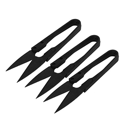 Algopix Similar Product 6 - uxcell 3 Pcs Black Metal Mini U Shape