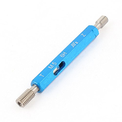 Algopix Similar Product 5 - uxcell Blue Silver Tone M5 Pitch 6H