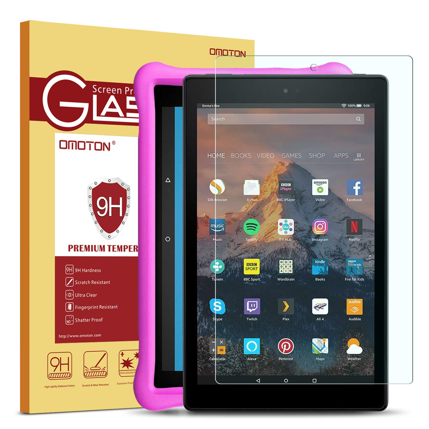 Algopix Similar Product 5 - OMOTON Screen Protector for Fire HD 10