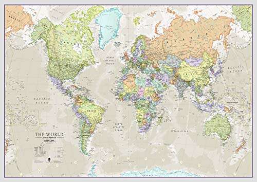Algopix Similar Product 7 - Maps International Giant World Map 