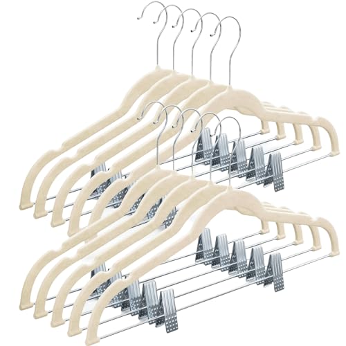 Algopix Similar Product 15 - Homeit 10 Pack Velvet Hangers with