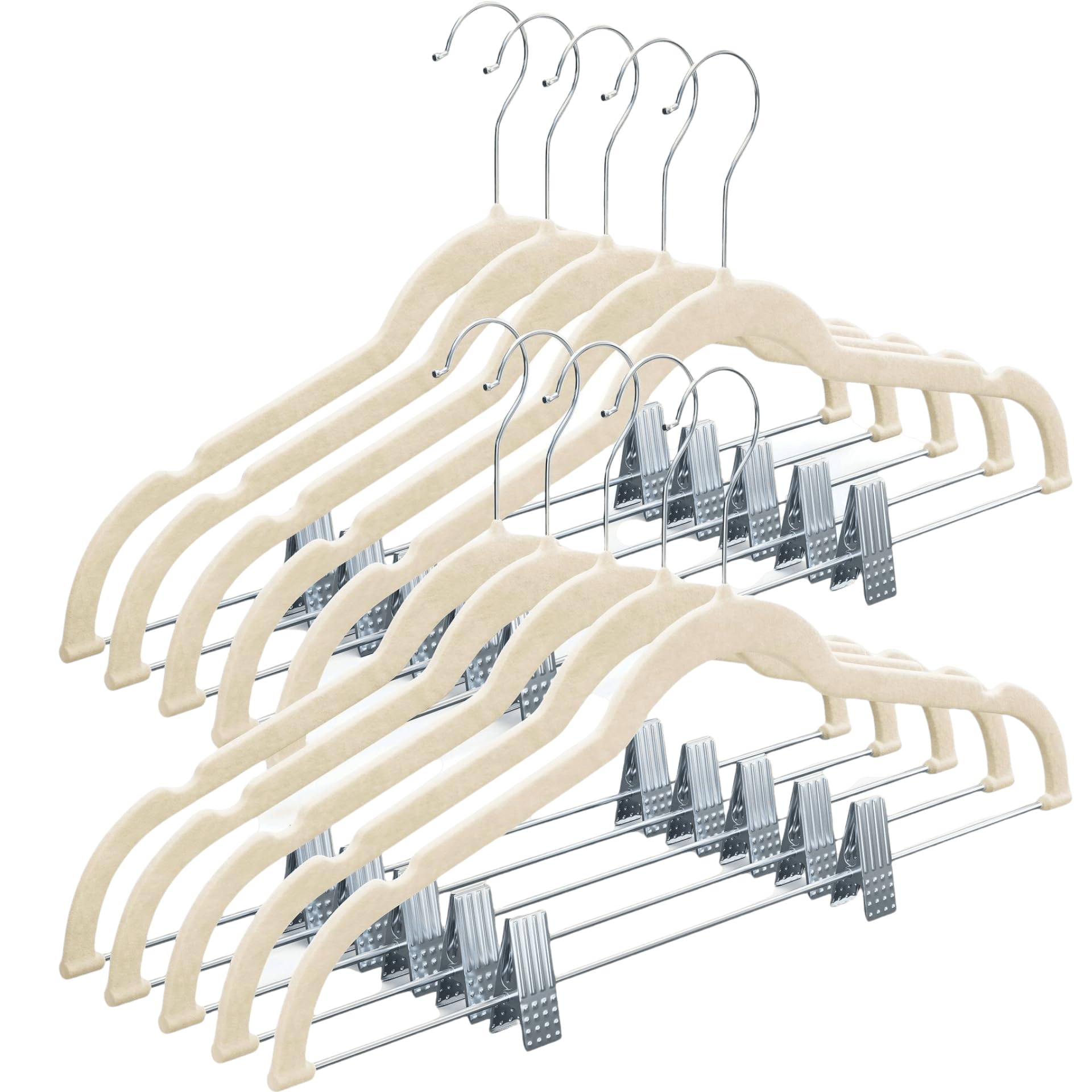 Algopix Similar Product 6 - Homeit 10 Pack Velvet Hangers with