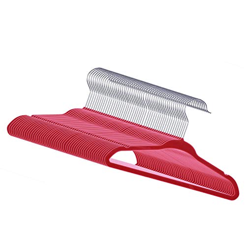 Algopix Similar Product 18 - Kids Velvet Hangers  50Pack Pink