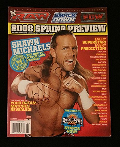 Algopix Similar Product 15 - Shawn Michaels Signed Wwe Magazine 