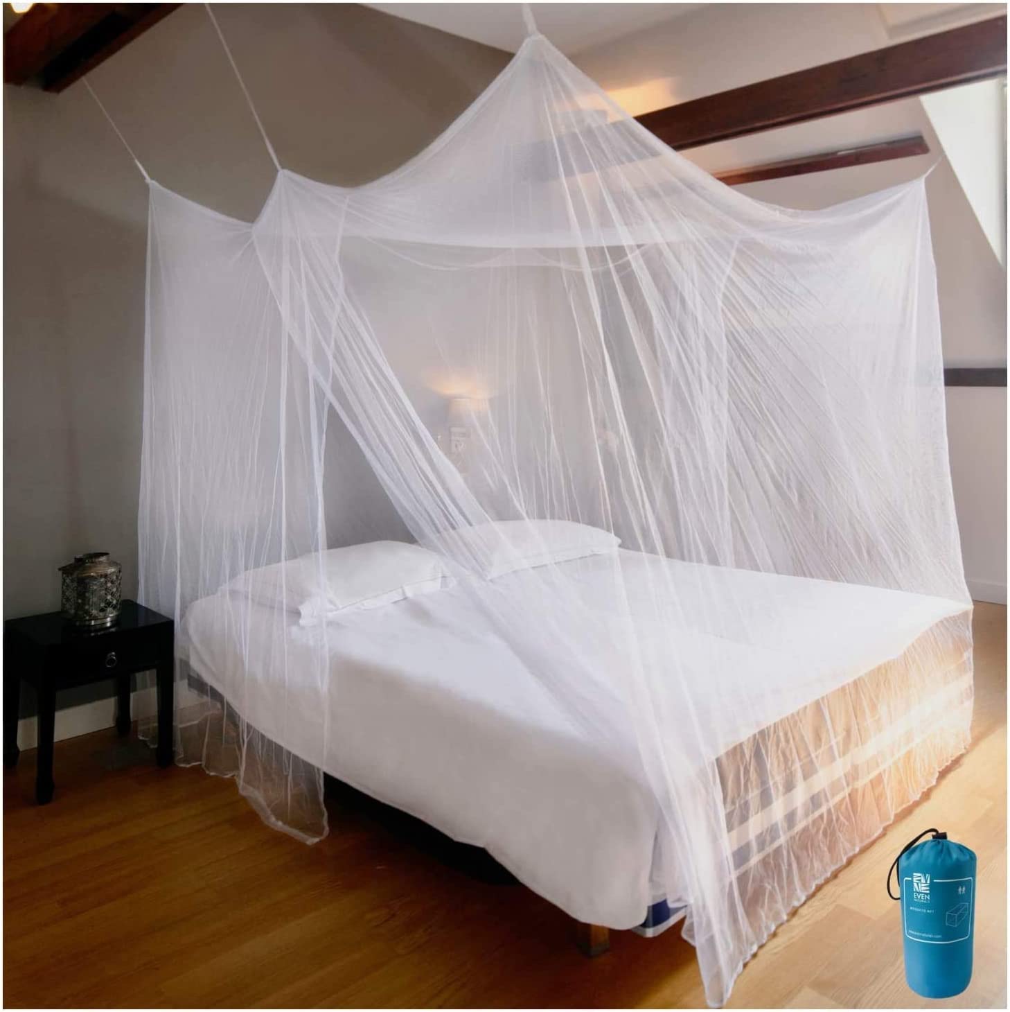 Algopix Similar Product 9 - EVEN NATURALS Mosquito NET for Bed