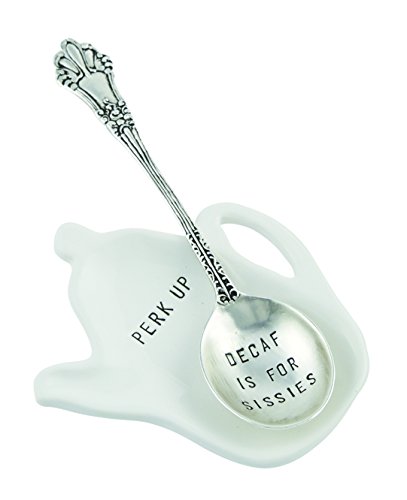 Algopix Similar Product 8 - Mud Pie Decaf Coffee Spoon Rest, White