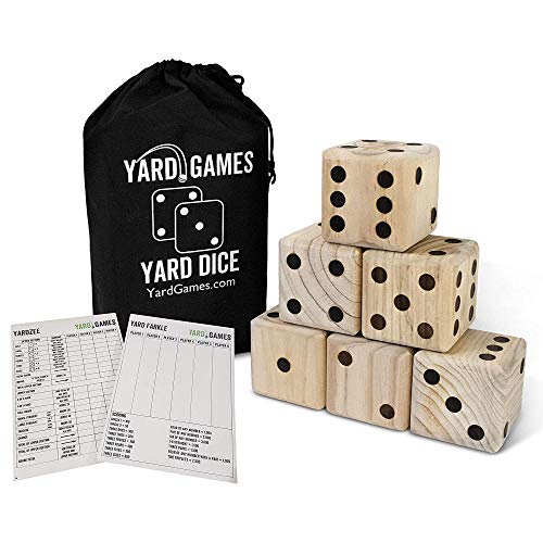 Algopix Similar Product 17 - Giant 35 Wooden Yard Dice with