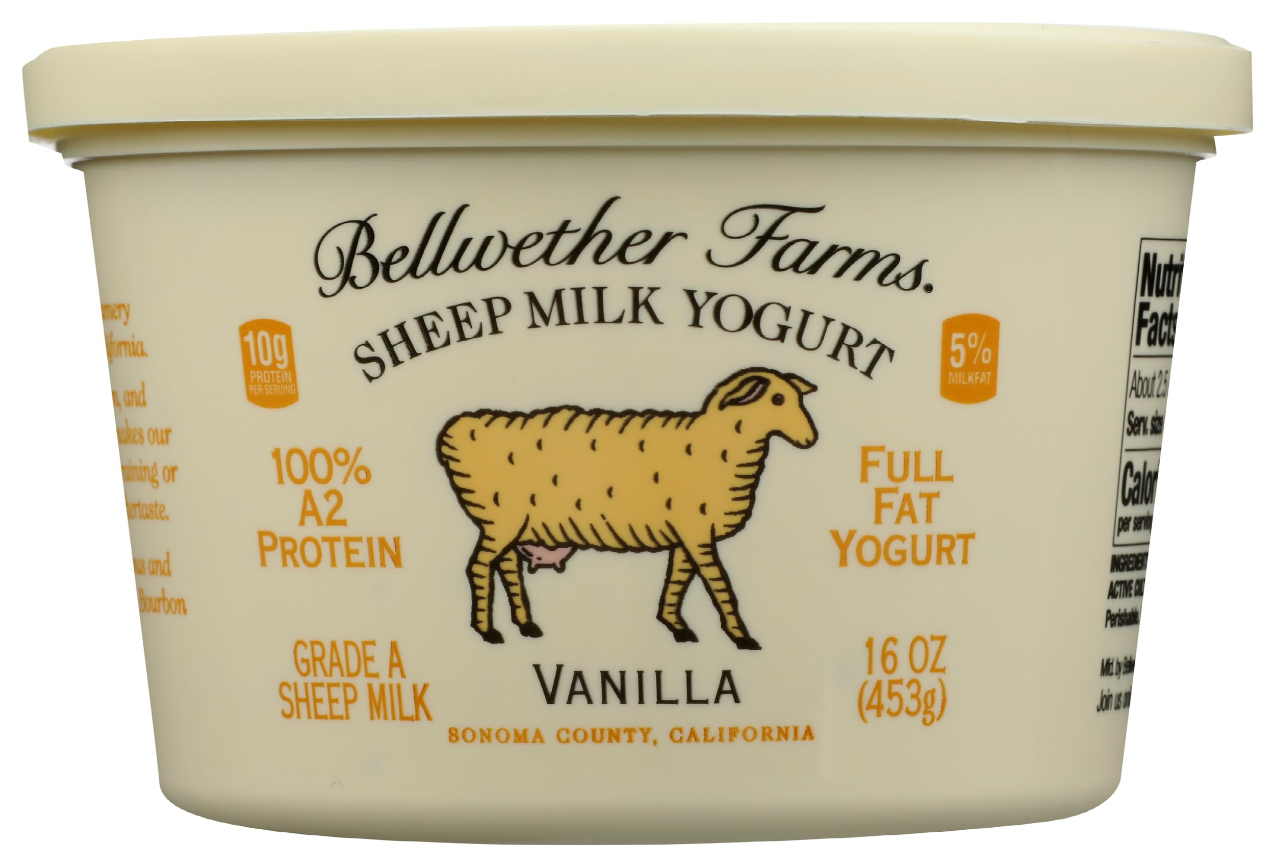 Algopix Similar Product 16 - Bellwether Farms Vanilla Sheep Milk