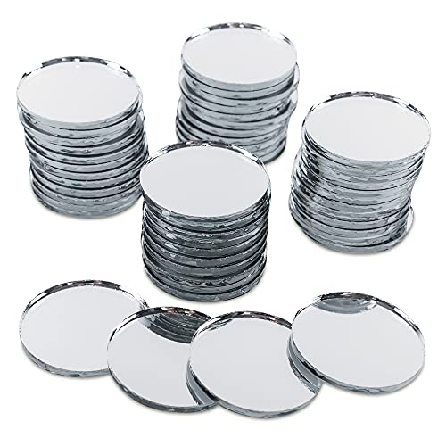 Algopix Similar Product 5 - Mini 1 Inch Small Round Glass Mirror
