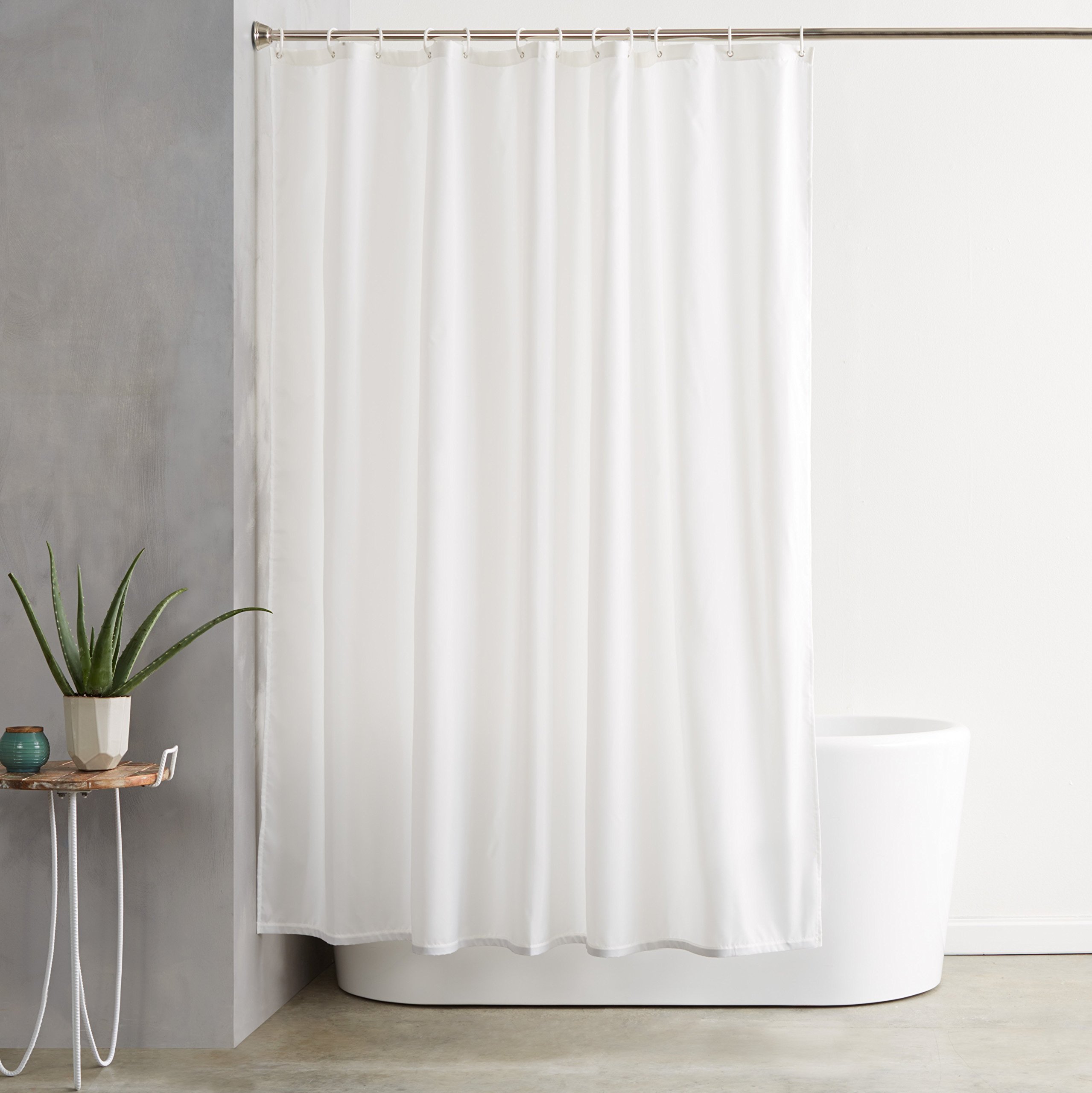 Algopix Similar Product 20 - Amazon Basics Bathroom Shower Curtain