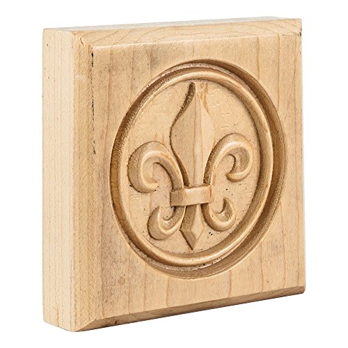 Algopix Similar Product 18 - Box of 10 Hard Maple Fleur De Lis