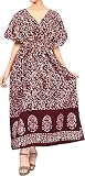 Algopix Similar Product 20 - LA LEELA Womens Maxi Caftan Nightwear