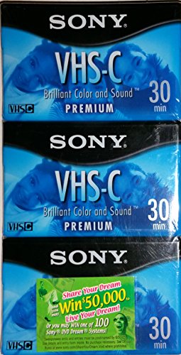 Algopix Similar Product 12 - 3Pack Sony 30 Minute TC30VHGL VHSC