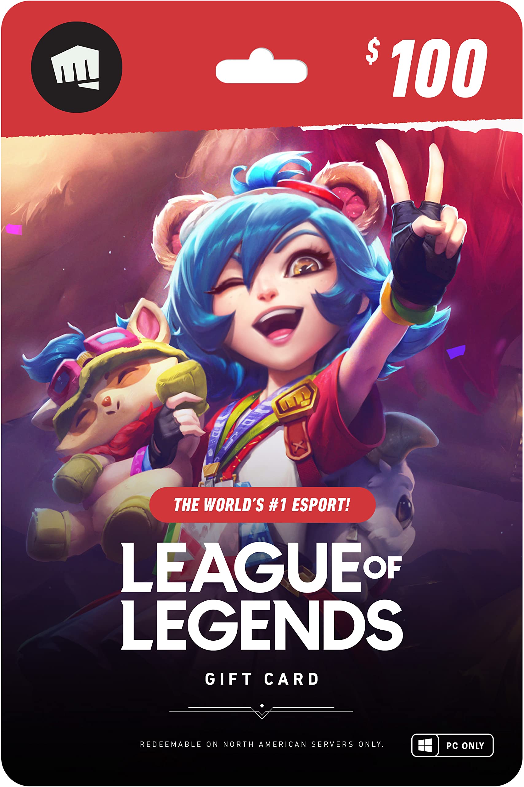 Algopix Similar Product 2 - League of Legends 100 Gift Card  NA