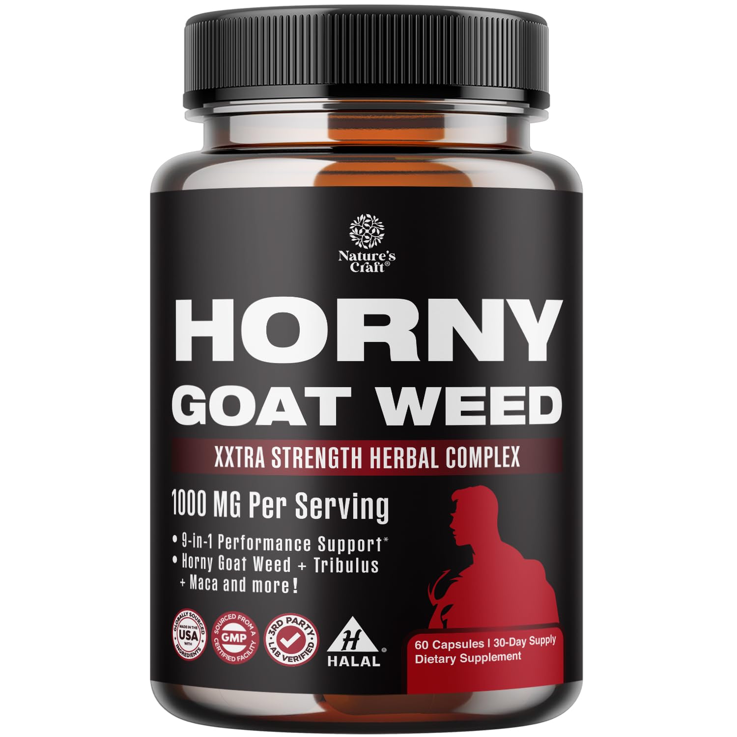 Algopix Similar Product 6 - Horny Goat Weed for Men Enhancement 