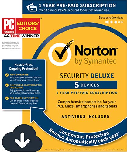 Algopix Similar Product 13 - Norton Security Deluxe  Antivirus