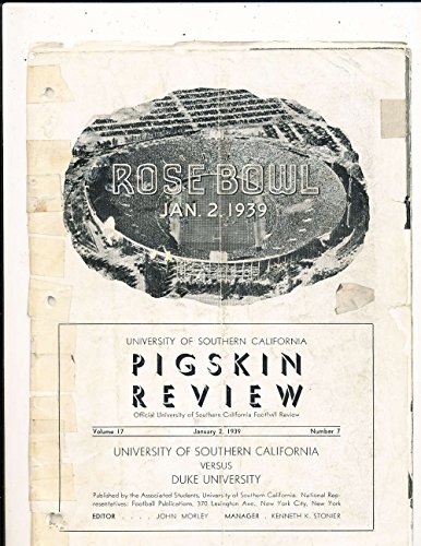 Algopix Similar Product 5 - 1939 Rose Bowl Football Program USC vs
