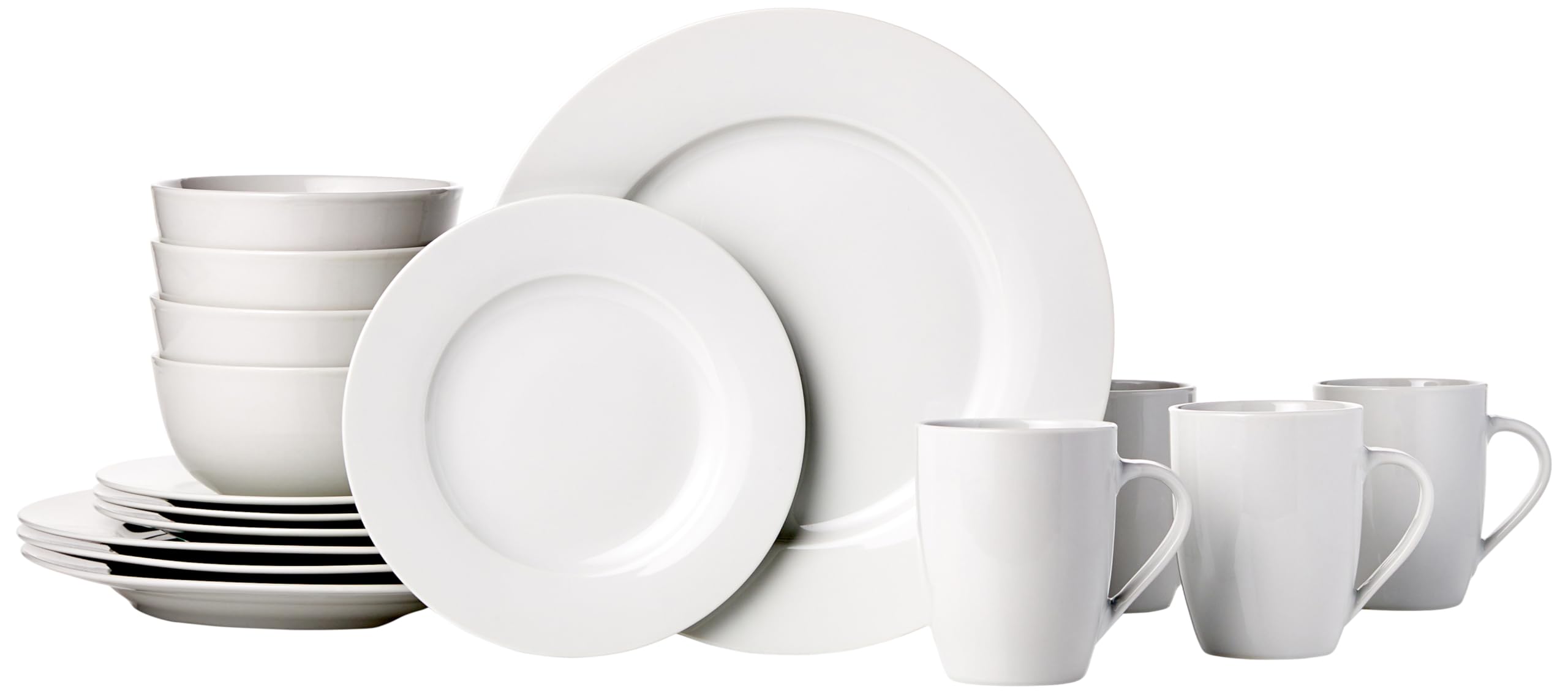 Algopix Similar Product 15 - Amazon Basics 16Piece Porcelain