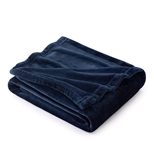 Algopix Similar Product 16 - Bedsure Navy Blue Throw Blanket Fleece