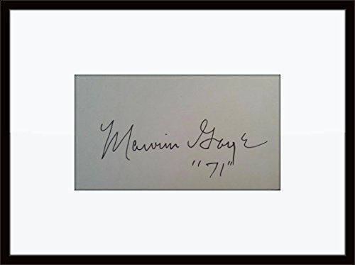 Algopix Similar Product 4 - Framed Marvin Gaye Autograph with