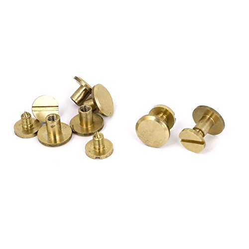 Algopix Similar Product 6 - uxcell Albums Scrapbook 4x7mm Brass