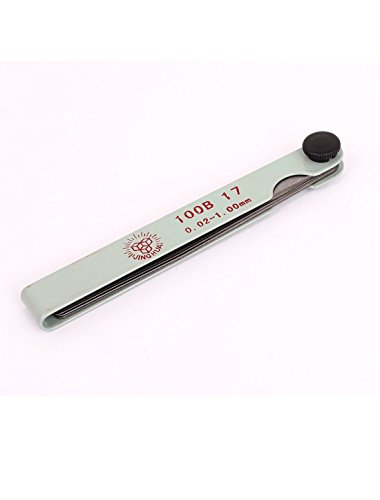 Algopix Similar Product 10 - uxcell Feeler Gauge Metric 0021mm
