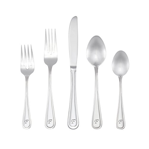 Algopix Similar Product 13 - RiverRidge 46Pc Monogrammed Flatware