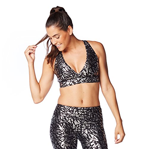 Algopix Similar Product 2 - Zumba Find Your Shine V Bra Silver XS