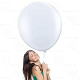 Algopix Similar Product 19 - White 36 Inch Giant Latex Balloons 12
