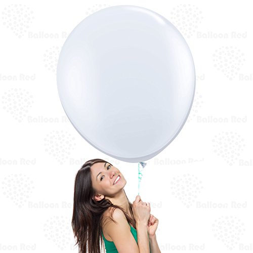 Algopix Similar Product 20 - White 36 Inch Giant Latex Balloons 12