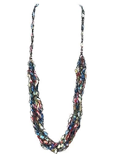 Algopix Similar Product 17 - Necklace Scarf Adjustable Ladder Yarn