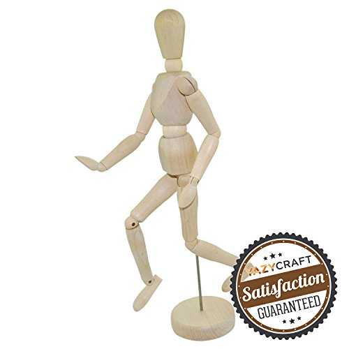 Algopix Similar Product 1 - YazyCraft Wooden Manikin Male 12"